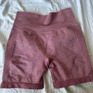 Pink gym shorts